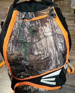 Easton Backpack Baseball/Softball Bag Bat Equipment Camo With Orange Trim. Y - Picture 1 of 11