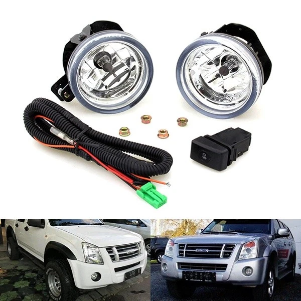 2x Isuzu OEM Front Bumper Driving Fog Spot Light D-max Pickup Rodeo MK I 2007-11