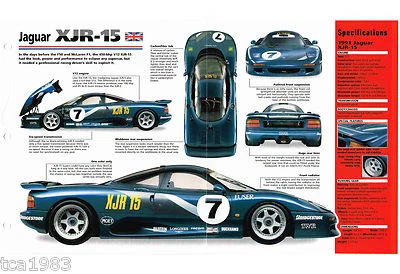 1991 JAGUAR XJR-15 / XJR15 Racing Race Car IMP Brochure - Image 1 of 4