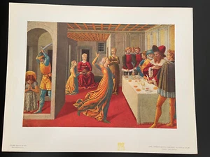 LA DANZA DI SALOME di Benozzo Gozzoli 11X14 NGA incisione stampa artistica - Foto 1 di 2