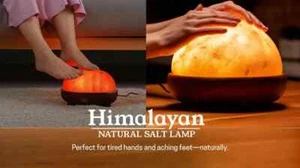 Himalaya Salz Fußkuppellampe 8x8x5" mit Lichtdimmer | Fußpflege & Entspannung - Bild 1 von 14