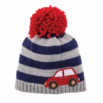 Mud Pie E1 农舍男宝宝毛毡图标针织帽 6-18 个月 160106 选择设计 — 第 1/2 张图片