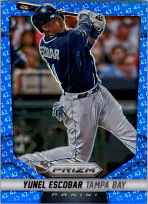 2014 Panini Prizm Prizms Blue 42 #25 Yunel Escobar/42 - NM-MT - Image 1 of 2