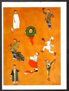 Norman Rockwell Post Card Christmas Studies - Picture 1 of 2