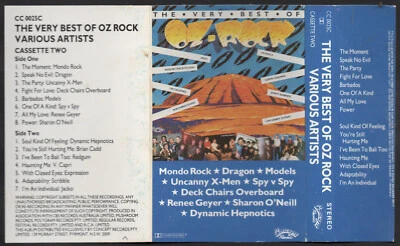 1986 DOUBLE MUSIC AUDIO CASSETTE TAPE - [ALBUM: THE VERY BEST OF OZ ROCK] - Image 1 of 4