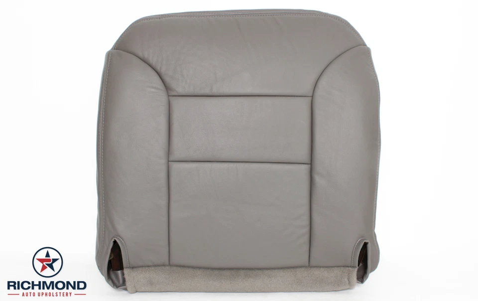 95-99 Suburban C/K 2500 -Driver Side Bottom Replacement LEATHER Seat Cover GRAY - Изображение 1 из 4