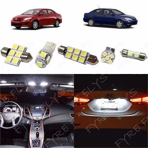 6x White LED lights interior package kit for 2003-2013 Toyota Corolla TC1W - Picture 1 of 8