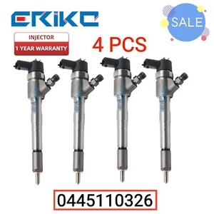 Inyector de motor automático 4 piezas 0445110326 0 445 110 326 inyector diésel para Vauxhal - Imagen 1 de 8