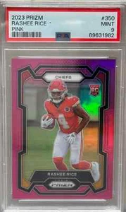 2023 Panini Prizm Rashee Rice Pink Prizm Rookie PSA 9* - Picture 1 of 2