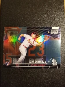 Lars Nootbaar 2022 Topps Stadium Club Chrome Refractor RC #186 #1 SP Cardinals - Picture 1 of 2
