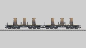 Märklin: Heavy Duty Flat Car Set DB (German Railway) - No. 48672 - New In Box! - Picture 1 of 11