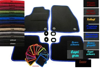 Floor mats carpet suitable for VW Touareg I 1 year 2002 to 2010 incl. fastener 4491 - Image 1 of 4