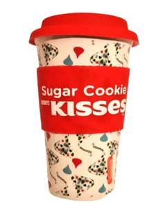 Sugar Cookie Hershey's Kisses Ceramic Travel Mug with Silicone Sleeve & Lid - Picture 1 of 5