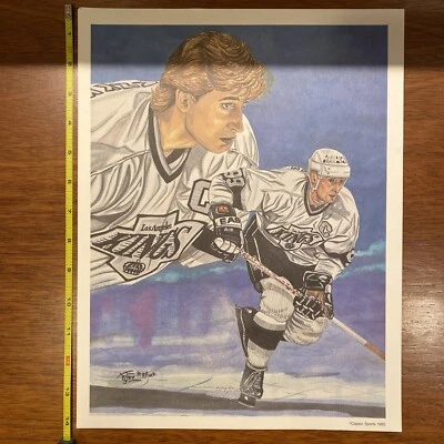 RARE Wayne Gretzky Vintage 1992 Classic Sports Art Print 11x14 Poster #1514/5000 - Image 1 of 4