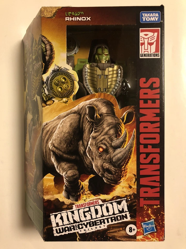 Transformers Kingdom Beast Wars Rhinox Voyager Class Hasbro Ships ASAP