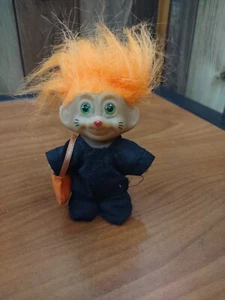 Muñeca troll halloween vintage Russ pelo naranja - Imagen 1 de 6