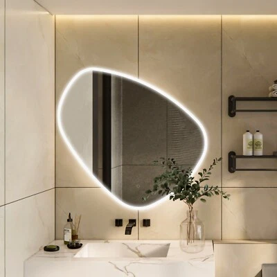 Espejo LED de forma irregular Eva 40" W x 37,9" H con atenuador y desempañador Foto 1 de 4