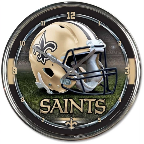 New Orleans Saints WinCraft Chrome Wall Clock Cover