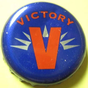 VICTORY Beer CROWN, Bottle Cap w/ V, Victory Brewery, Downingtown, PENNSYLVANIA - Picture 1 of 2