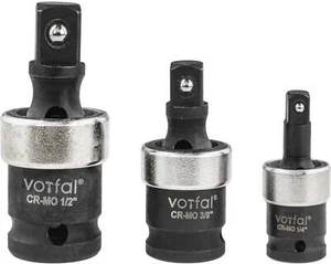 Kraft giunto sferico 1/2" 3/8" 1/4" adattatore avvitatore a percussione giunto cardanico set CR-MO - Foto 1 di 4