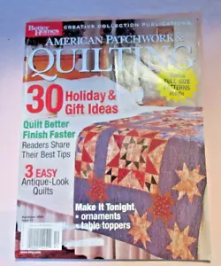 VTG.2004 Better Homes & Gardens Dec American Patchwork-QUILTING MAGAZINE-Good-FS - Picture 1 of 7