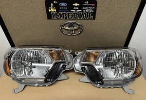 2012-2015 TOYOTA TACOMA NEW LEFT & RIGHT HEADLAMPS HEADLIGHTS GENUINE OEM OE - Picture 1 of 22