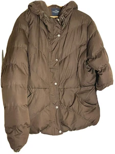 Faded Glory Vintage Women Puff jacket Brown Size  - Picture 1 of 12