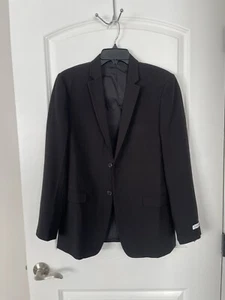 16R Calvin Klein Jungen Anzug Jacke Sport Mantel Blazer Schwarz 2 btn - Bild 1 von 10