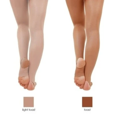 Childs Capezio 1881C Ultra Shimmery Stirrup Dance Tights TOA / LTO Various Sizes - Image 1 of 2