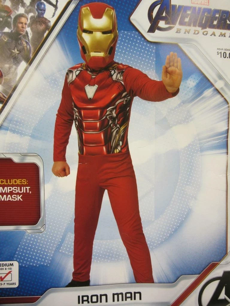 Iron Man 3 Kinder-Kostüm – Größe L (128 Cm), Mit Maske, Offiziell Lizenziert