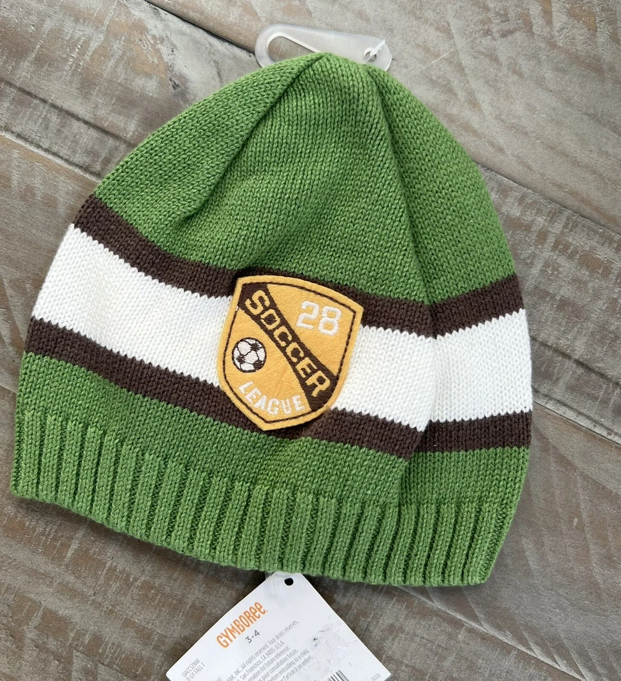 Gymboree Soccer Star NWT Knit Beanie Hat 3-4 3 4 - Image 1 of 1