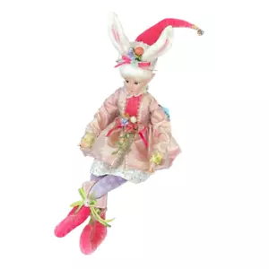 Easter Spring Bunny Fairy Elf Shelf Sitter 18” Posable Mantel Tabletop Decor NEW - Picture 1 of 13