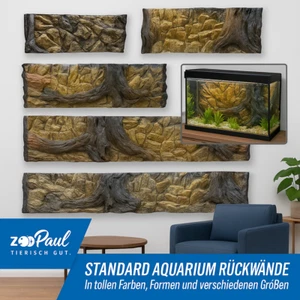 Aquarium Wand 3D 50 60 80 100 120 150 200 Terrarien Fels Strucktur Rückwand Neu - Bild 1 von 100