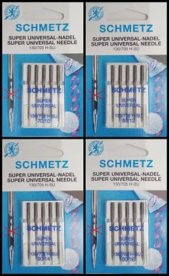 5 Schmetz Super Universal Nadeln 130/705H-SU (Antihaftbeschichtet / Antihaft)