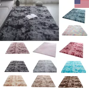 Large Area Rugs Soft Shag Fluffy Rugs Carpets Floor Mat Bedroom Living Room US - Picture 1 of 23