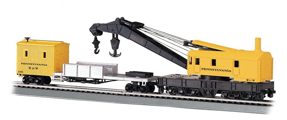 Bachmann HO Scale ~ New ~ Pennsylvania 250-Ton Steam Crane & Boom Tender ~ 16114 - Image 1 of 1