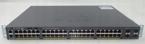 Cisco WS-C2960X-48FPS-L 48 Port Gigabit Switch PoE+ - Zdjęcie 1 z 3