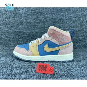 Air Jordan AJ1 Mid Sneaker School Preschool Lifestyle PS Shoes FN7495-400 - Picture 1 of 5