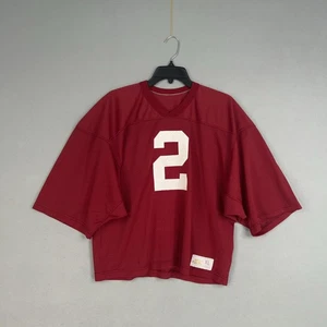 Camiseta deportiva vintage Alabama Crimson Tide para hombre XL roja NCAA fútbol americano universitario Russell - Imagen 1 de 12