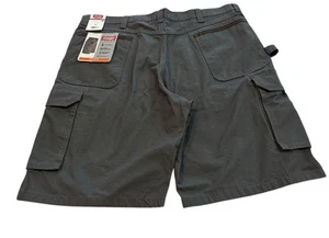WRANGLER Shorts Ranger Carpenter Tan Ripstop 100% Cotton Men's 40 NEW - Picture 1 of 6