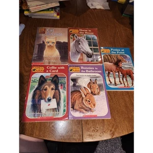 5 Animal Ark Book Lot Ben Baglio Ponies Bunnies Horse Haunted Cat - Picture 1 of 12