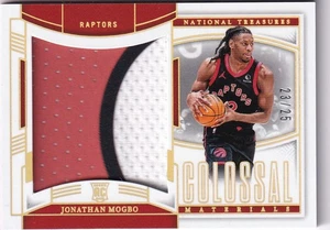 Parche de novato dorado 23/25 Panini National Treasures CRM-MOG Jonathan Mogbo 2024-25 - Imagen 1 de 2