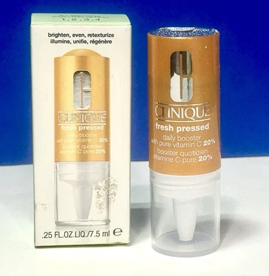 倩碧 Fresh Pressed Daily Booster 含纯维生素 C 20% - 0.25 盎司,请阅读 — 第 1/3 张图片