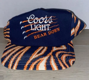 VINTAGE COORS LIGHT Chicago Bears NFL BEAR Down SNAPBACK K Products - Picture 1 of 7