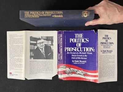 The Politics of Prosecution by Hank Messick,  1978 HC DJ Good, Smoke Free - Image 1 of 4