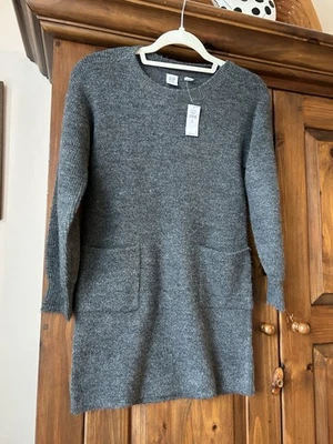 Gap Kids Gray Sweater Dress with Pockets size 8 *NWT* - Image 1 of 2