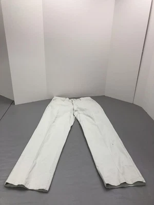 Lee Pants Womens 10 White At The Waist Straight Leg Cotton Stretch Classic Fit - Image 1 of 4