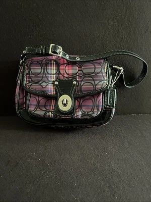 BOLSO COACH TARTÁN AMAPOLA PEQUEÑO CENTAVO SOLAPA MULTICOLOR G1026-F15477 TALLA ÚNICA Foto 1 de 4