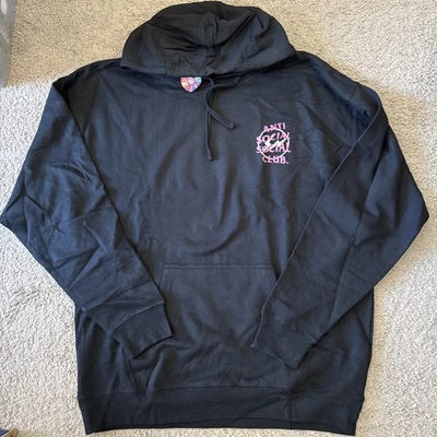 Sudadera con Capucha Anti Social Club Deadstock Negra Rosa Gráfica, Nueva Para Hombre Talla 2XL Foto 1 de 4