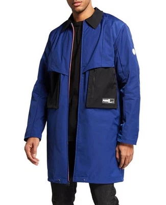 Mens Puma Tunnel Trench Coat Jacket Size 2XL Full-Zip Elektro Blue $200 Limited - Image 1 of 4